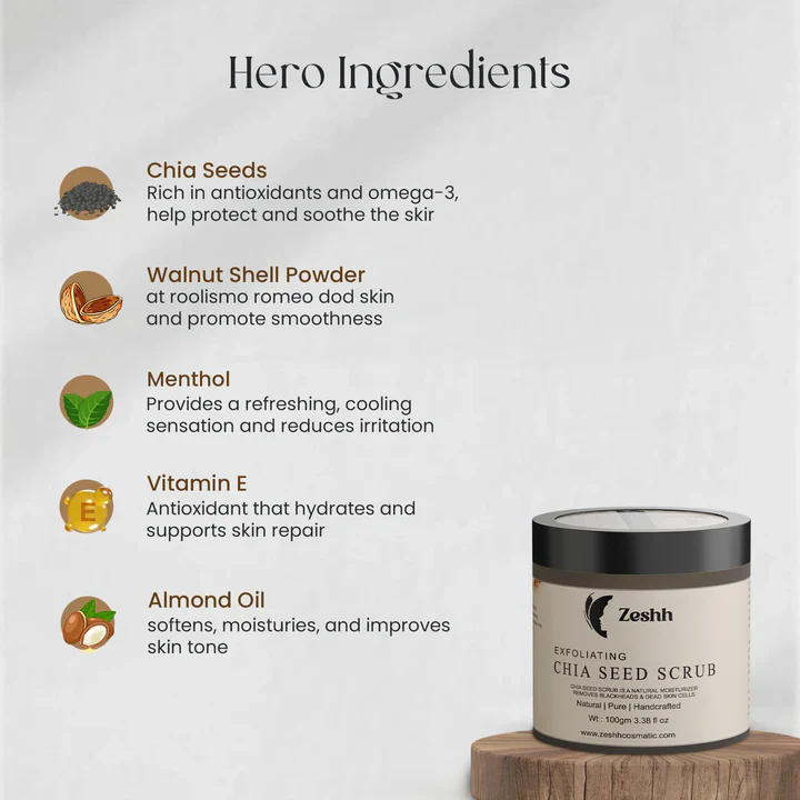 Chia Seed Scrub (100gm) - Image 5