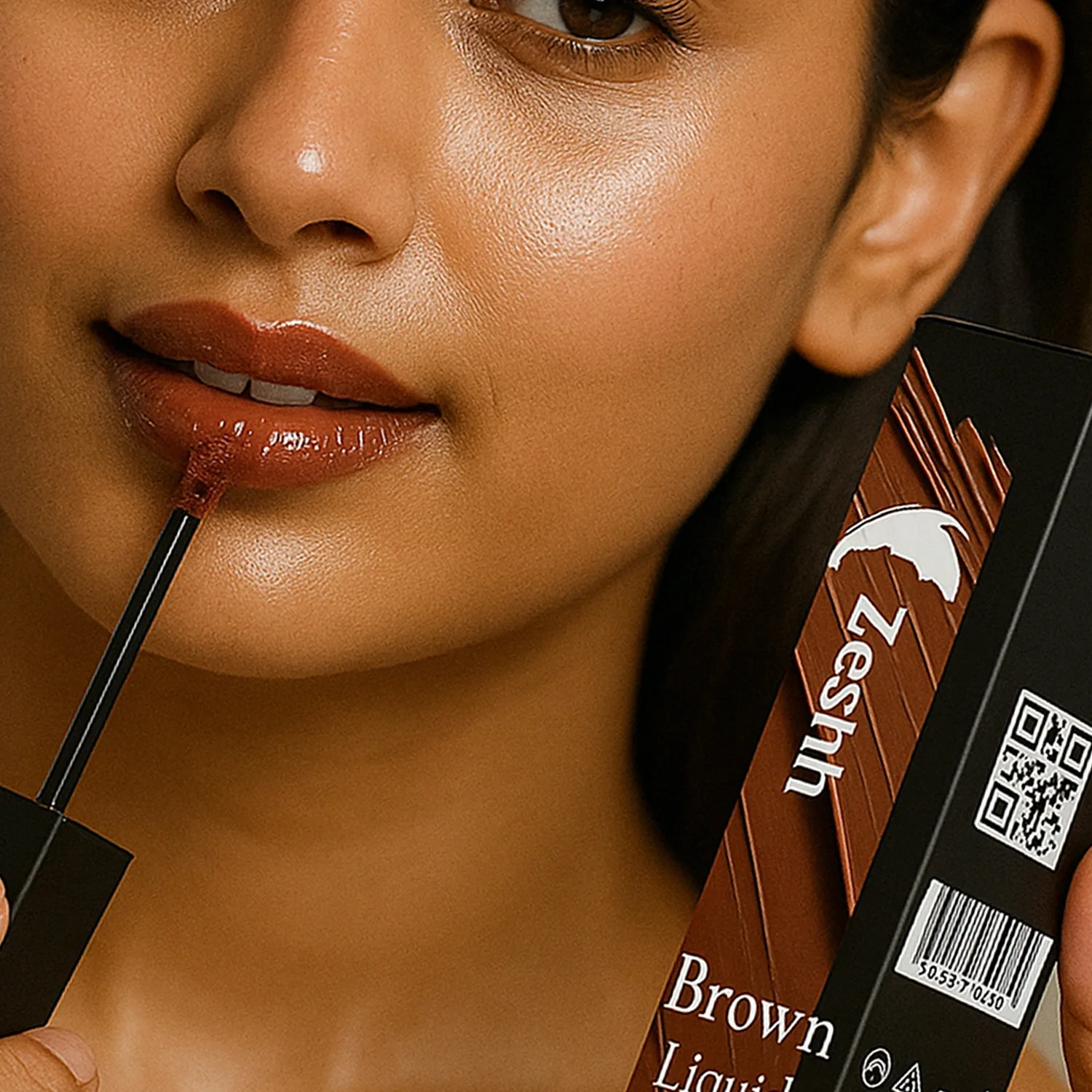Zeshh Brown Liquid Lipstick - Image 2