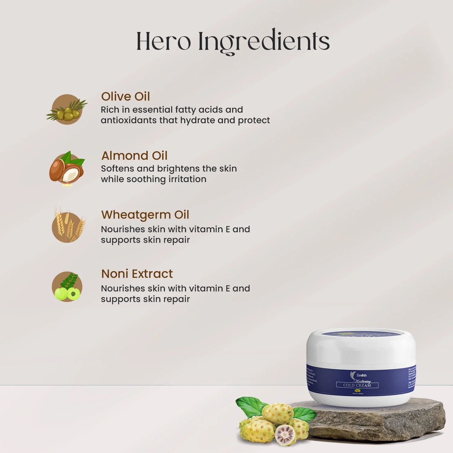 Zeshh Moisturising Cold Cream - Image 4